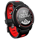 Smart Watch GPS Sports Watch Running watch Outdoor Sports Treadmill Walking Marathon ip68 Deep Waterproof Fitness Workout Support Compatible with iOS and Android (UW90-Red) by u wear